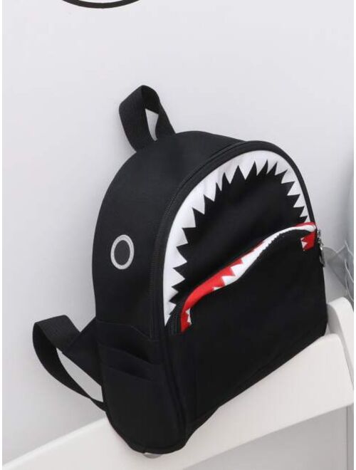 Shein Kids Cartoon Shark Design Backpack