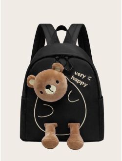 Kids Cartoon Bear Decor Classic Backpack