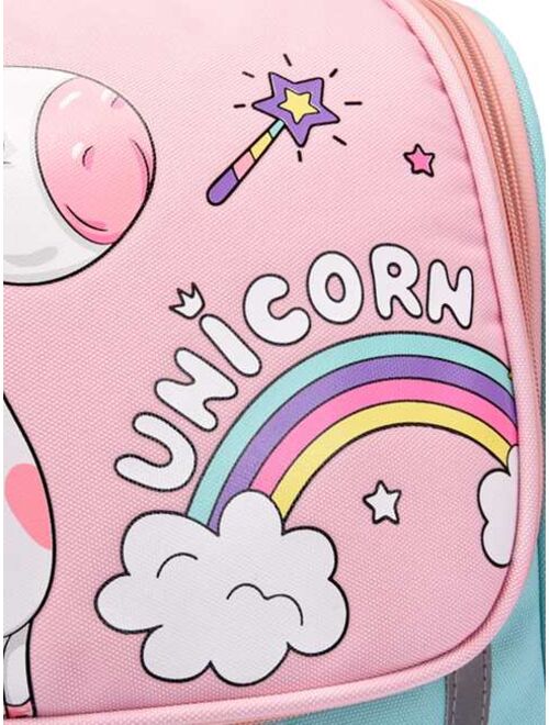 Shein Girls Cartoon Unicorn Graphic Backpack