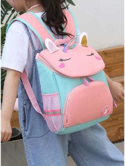 Girls Cartoon Design Functional Backpack