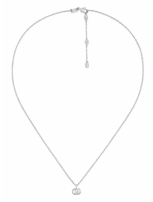 Gucci 18kt white gold GG Running necklace