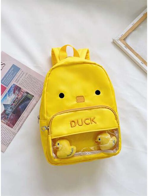 Shein Kids Cartoon Duck Design Backpack