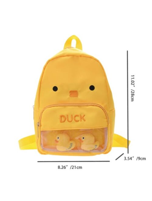 Shein Kids Cartoon Duck Design Backpack