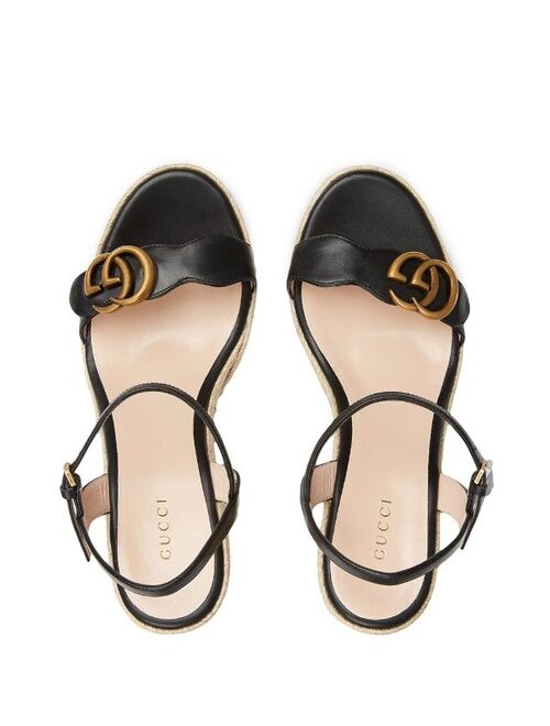 Gucci Aitana 85mm espadrille wedge sandals