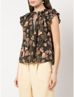 Ulla Johnson Alva floral-print cotton blouse