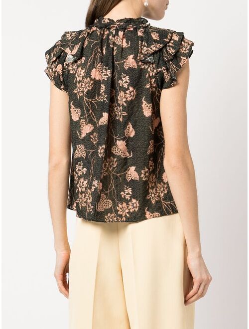 Ulla Johnson Alva floral-print cotton blouse