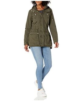 Women's Cotton Hooded Anorak Jacket (Standard & Plus Sizes)
