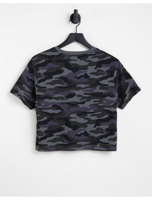 Tommy Hilfiger Tommy Jeans linear logo camo t-shirt in wash black - part of a set
