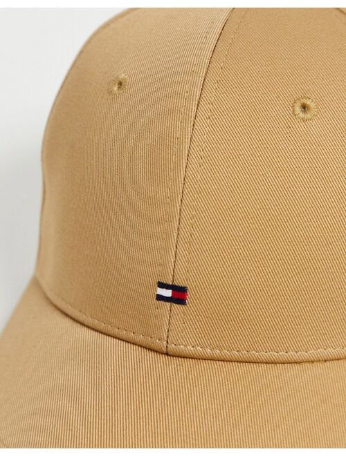 Tommy Hilfiger small flag logo cap in beige