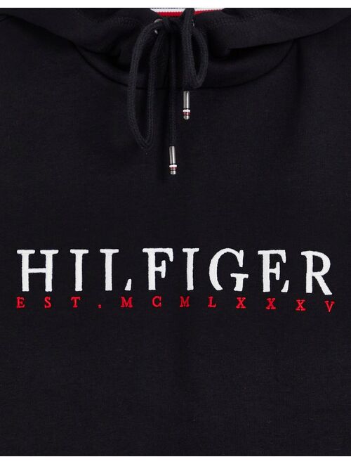 Tommy Hilfiger corp graphic hoodie in black