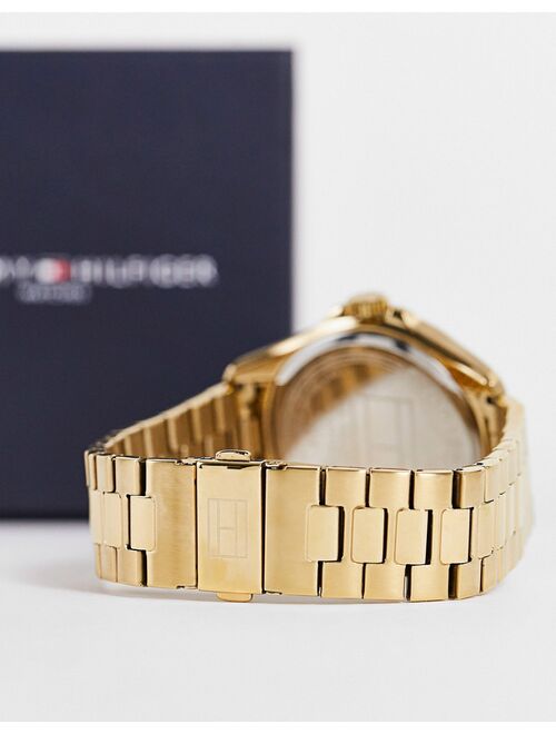 Tommy Hilfiger mens bracelet watch in gold