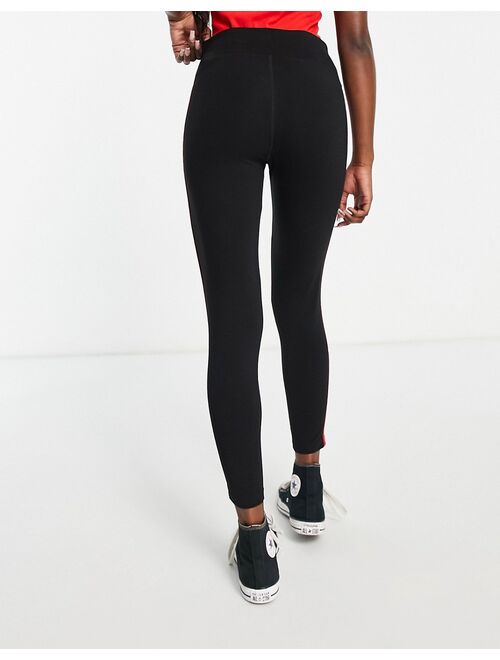 Tommy Hilfiger Sport high rise side taping legging in black