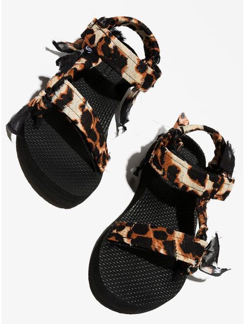Arizona Love Kids Trekky leopard-print sandals