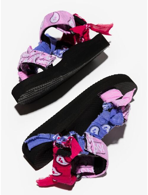 Arizona Love Kids Trekky bandana-print sandals