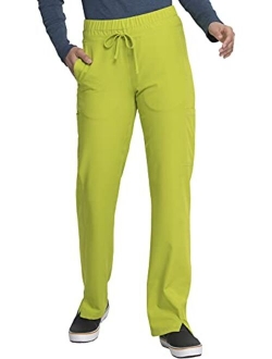 Dynamix Women Scrubs Pant Mid Rise Straight Leg Drawstring DK130