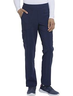 EDS Essentials Women Scrubs Pant Natural Rise Tapered Leg Pull-On DK005