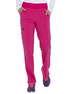 EDS Essentials Women Scrubs Pant Natural Rise Tapered Leg Pull-On DK005