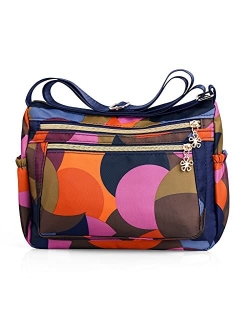 NOTAG Nylon Purses Lightweight Shoulder Bags Multipockets Crossbody Handbags with Adjustable Shoulder Strap