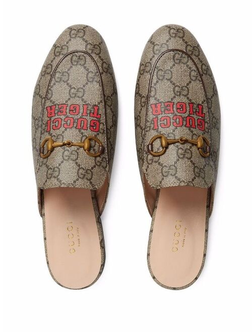 Gucci GG Supreme Horsebit Princetown slippers