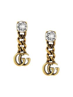 crystal-embellished Double G earrings