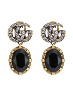 crystal-embellished Double G earrings