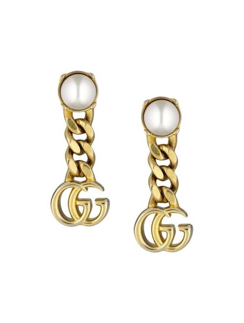 Gucci pearl Double G earrings