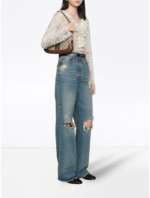 Gucci distressed boyfriend-fit jeans