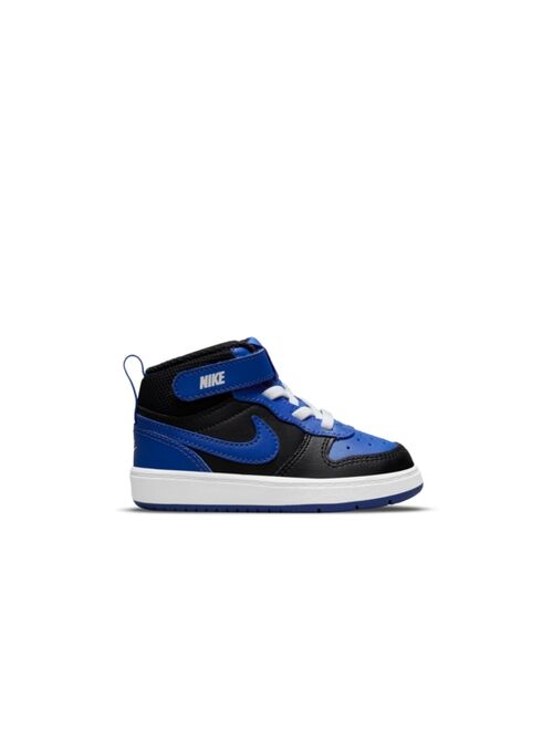 Nike Toddler Boys Court Borough Mid 2 Stay-Put Casual Sneakers from Finish Line