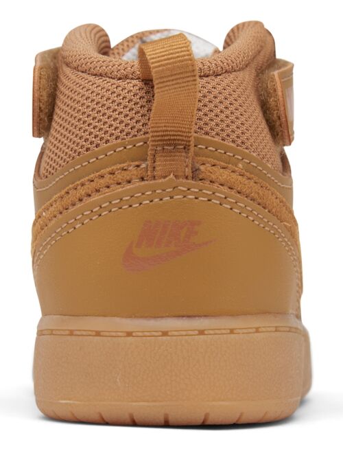 Nike Toddler Boys Court Borough Mid 2 Stay-Put Closure Casual Sneakers from Finish Line