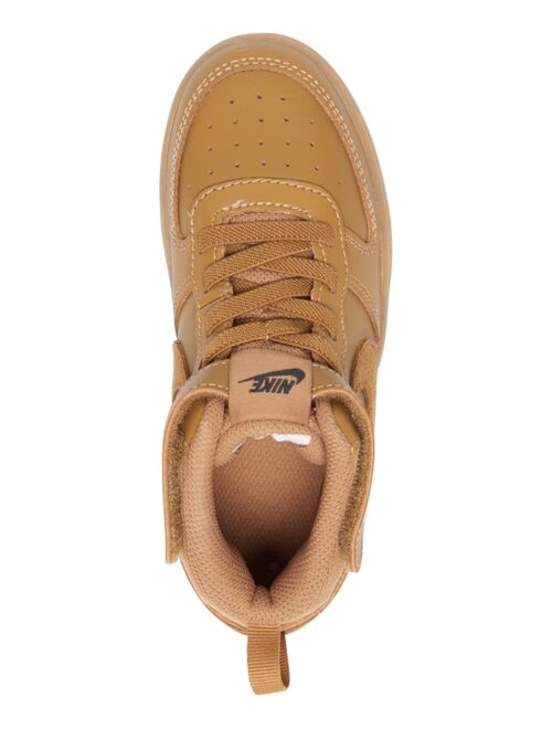 Nike Toddler Boys Court Borough Mid 2 Stay-Put Closure Casual Sneakers from Finish Line