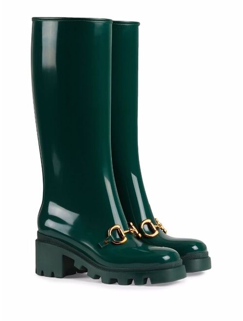 Gucci Horsebit-detail mid-calf boots
