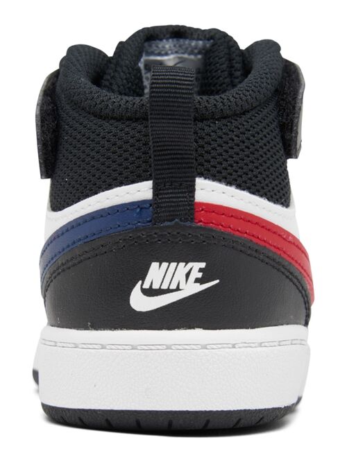 Nike Toddler Boys Court Borough Mid 2 Stay-Put Casual Sneakers from Finish Line