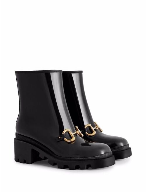 Gucci Horsebit-detail block-heel boots