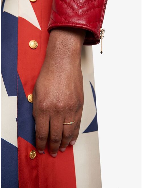 Gucci Ouroboros engraved ring