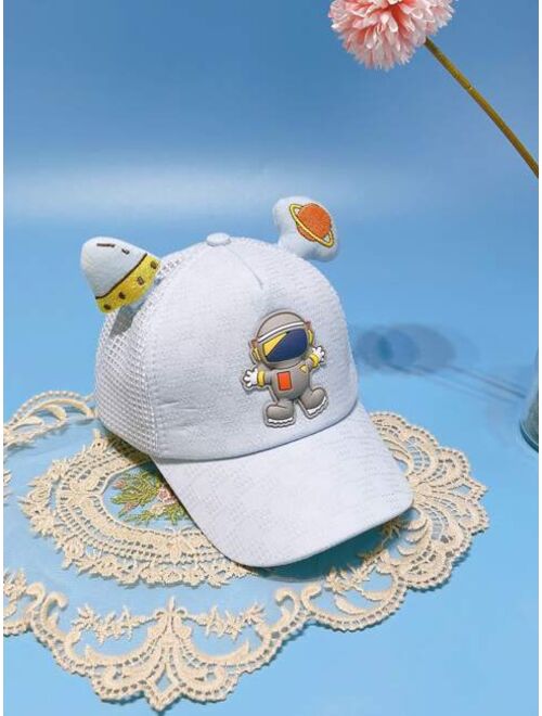 Shein Toddler Boys Cartoon Decor Baseball Cap