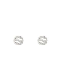 Interlocking G earrings in silver