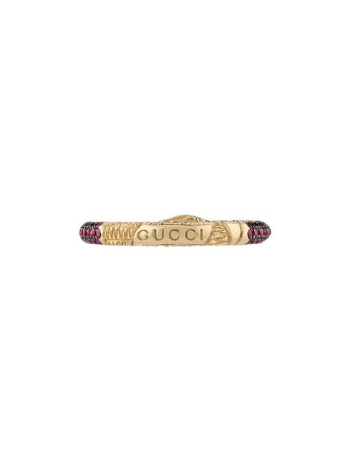 Gucci 18kt yellow gold Ouroboros ring