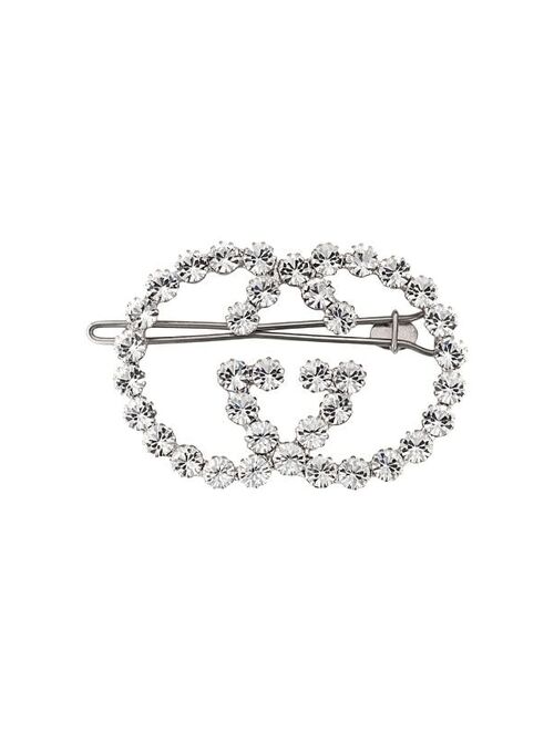 Gucci GG crystal-embellished hair clip