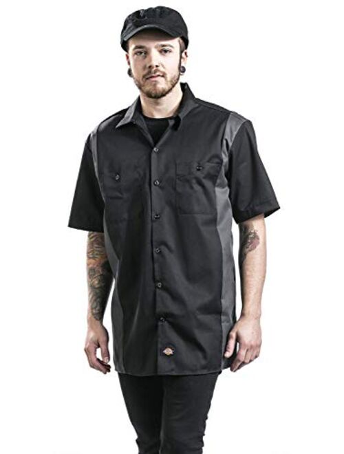 Dickies mens Short-sleeve Two-tone Work Shirt