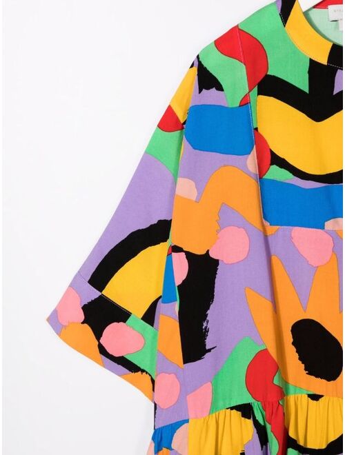 Stella McCartney Kids graphic-print midi dress