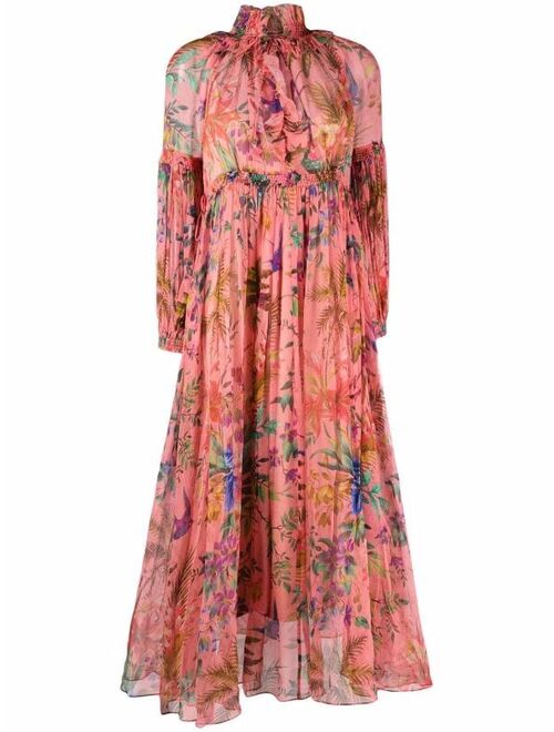 ZIMMERMANN floral print ruffle dress