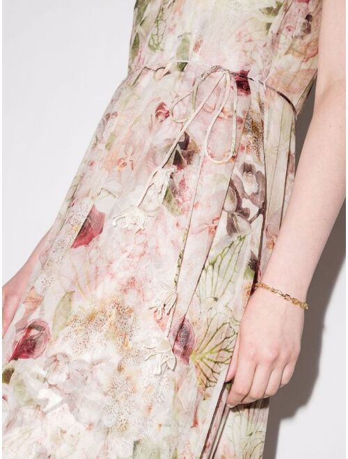ZIMMERMANN Dancer Flutter floral-print midi dress