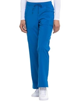 EDS Essentials Women Scrubs Pant Mid Rise Straight Leg Drawstring DK010