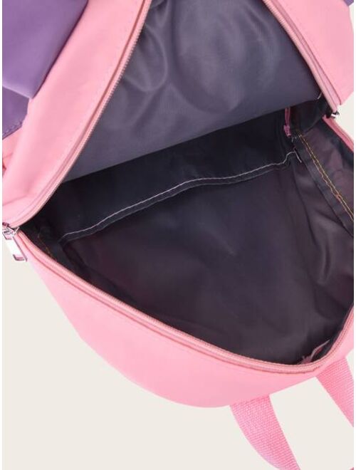 Shein Girls Cartoon Design Backpack