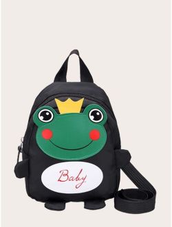 Toddler Kids Frog Pattern Backpack