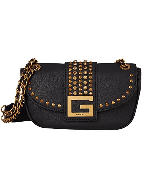 GUESS Bling Convertible Crossbody Flap