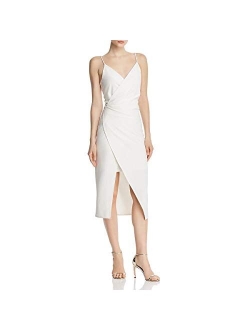 Women's Scuba Crepe V Neck Dress