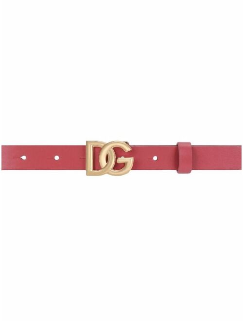 Dolce & Gabbana Kids logo buckle belt