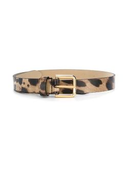 Kids leopard-print belt