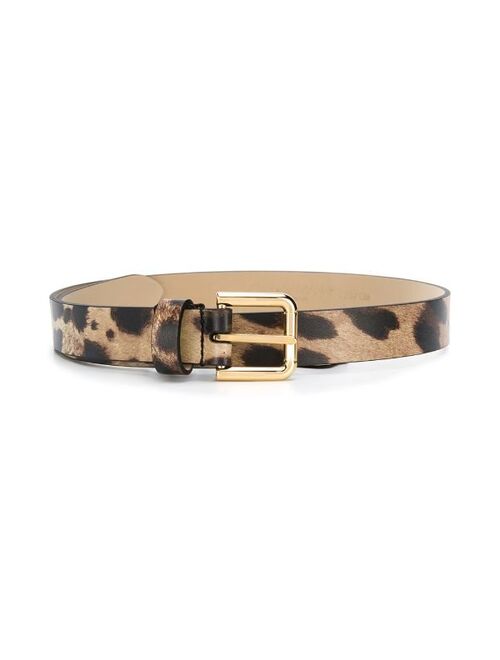 Dolce & Gabbana Kids leopard-print belt